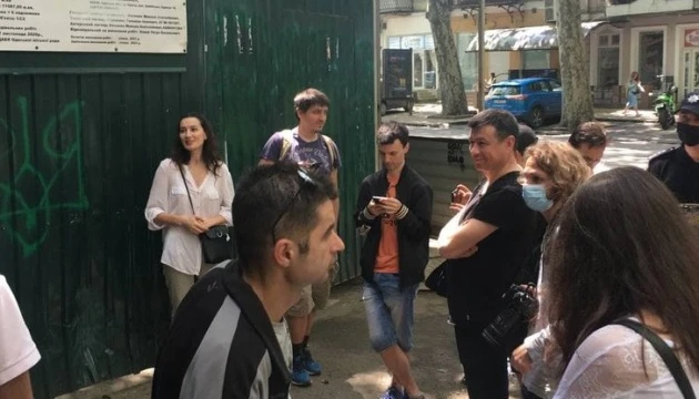 В Одесі проходить акція проти знесення «Друкарні Фесенка»