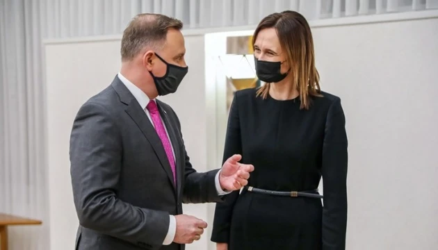 Дуда не піде на карантин після зустрічі з інфікованою COVID-19 головою Сейму Литви