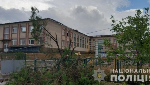 На Херсонщині буревій пошкодив дахи та повалив дерева