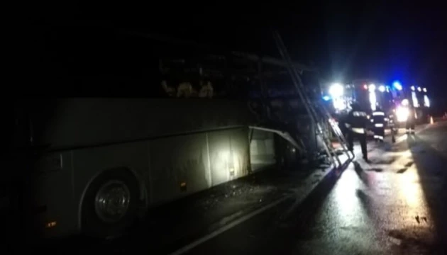 У Болгарії загорівся турецький автобус із туристами