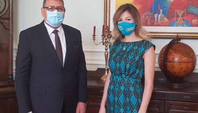 Джапарова обговорила з послом Палестини протидію спробам легалізації окупації Криму та ОРДЛО