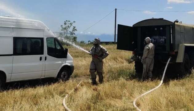 На Одещині прикордонники тренувались реагувати на хімічну й радіаційну небезпеку