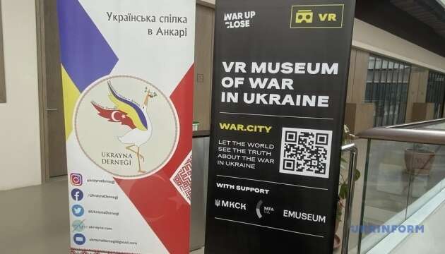 «Війна впритул»: в Анкарі відкрилася VR-виставка, яка демонструє наслідки злочинів Росії в Україні