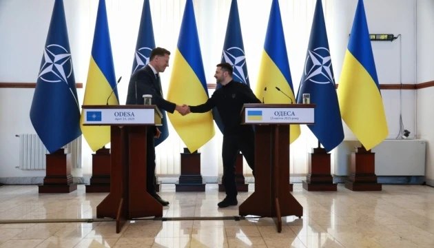 Зеленський зустрівся з Рютте в Одесі