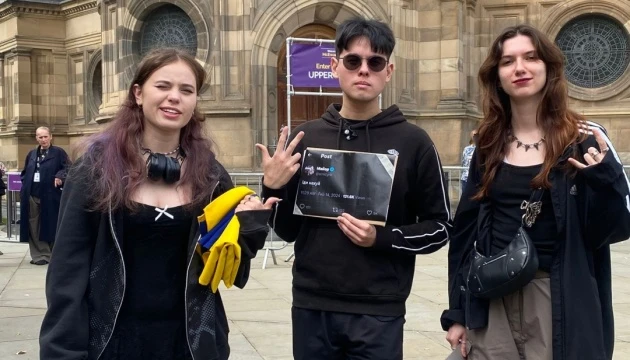 У Шотландії українські студенти вийшли на акцію проти виступу Навальної