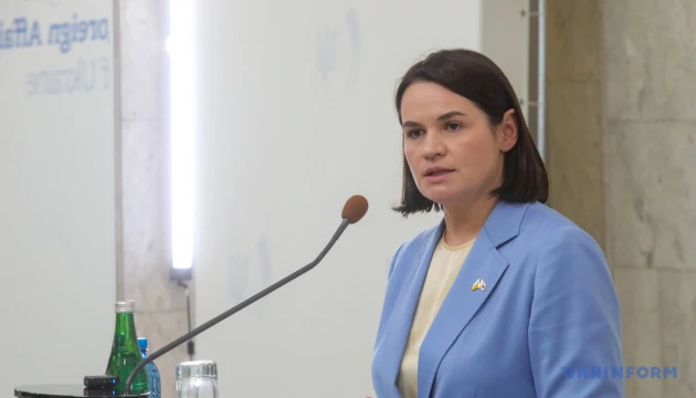 Тихановська: Для нас важливо, щоб Україна бачила у вільній Білорусі партнера, а не загрозу