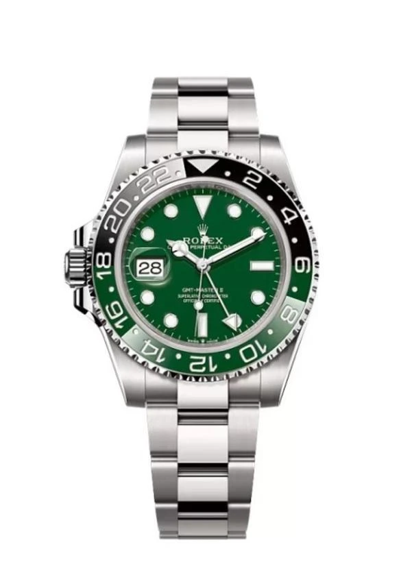 Eleganza. Gmt-Master II. Rolex punta sul verde
