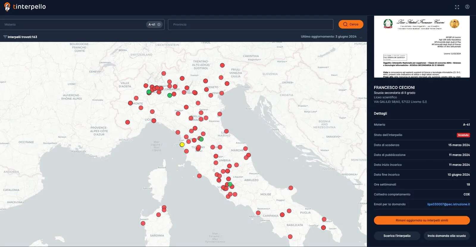 Scuola, Tinterpello.it e intelligenza artificiale: un aiuto ai docenti precari per un rapido inserimento