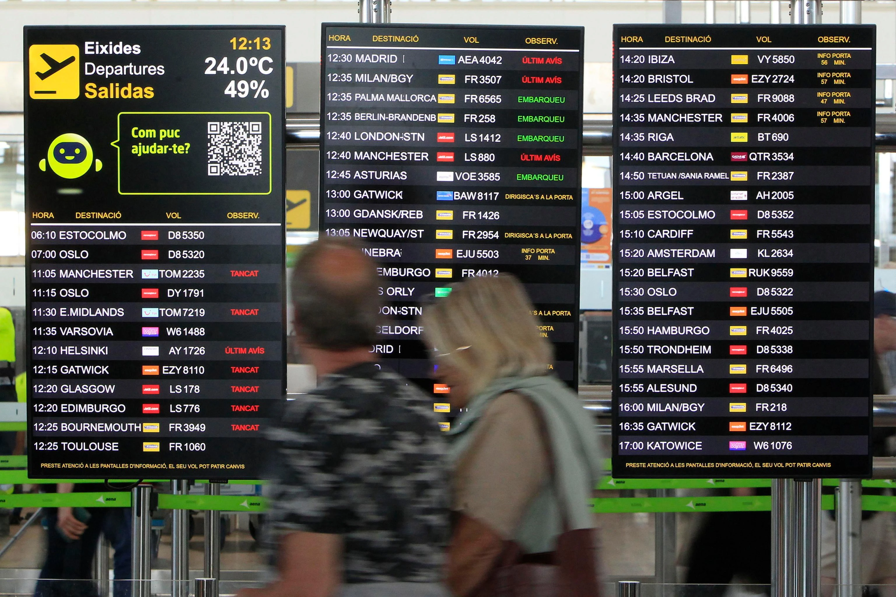 Caos nei cieli: blackout in Spagna, oltre 300 voli cancellati. Come ottenere il rimborso