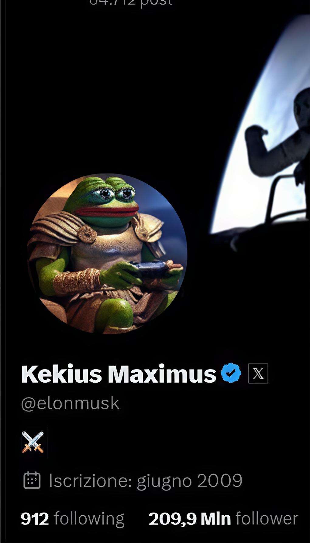 Musk cambia nome e avatar su X. Ora si chiama Kekius Maximus. E sceglie l’immagine di Pepe the Frog