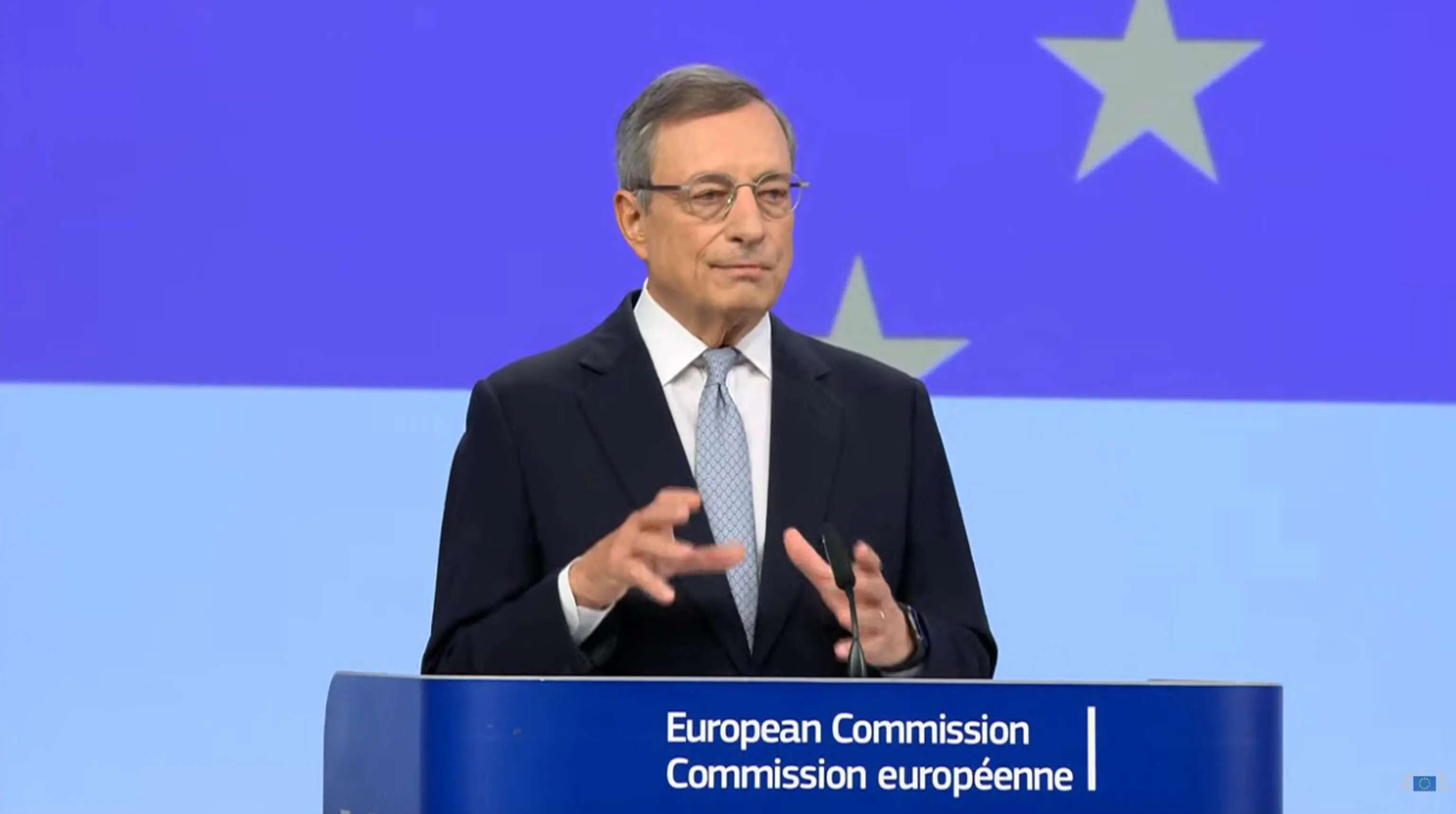 Draghi: “L’Europa rischia di non essere più libera”