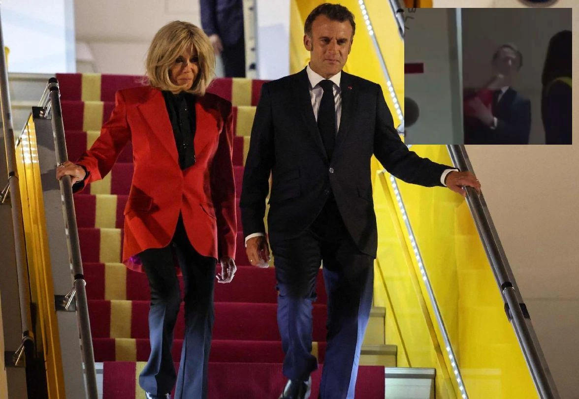 Brigitte Macron schiaffeggia Emmanuel. In un video la lite presidenziale (smentita dall’Eliseo)