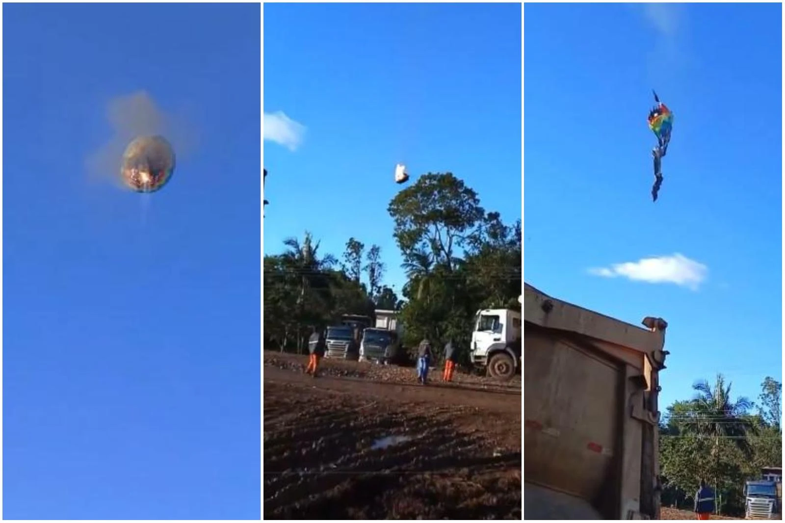 Si buttano dalla mongolfiera in fiamme, otto morti in Brasile. Il video dell’incidente