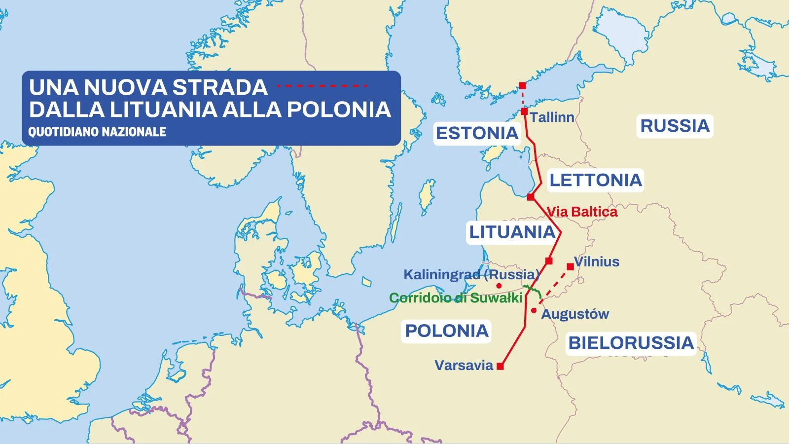 La Lituania teme un attacco russo al corridoio di Suwalki. E prende contromisure
