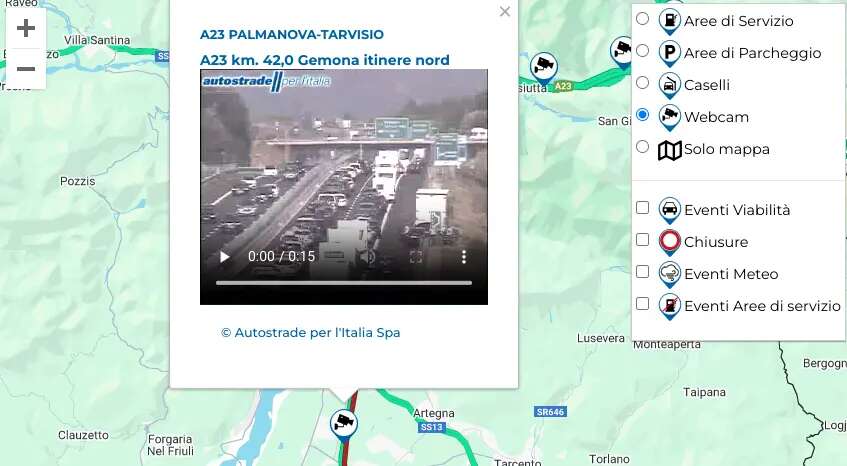 Maxi incidente in A23 tra Gemona e Carnia: una ventina di feriti, alcuni gravi. Autostrada chiusa e lunghe code