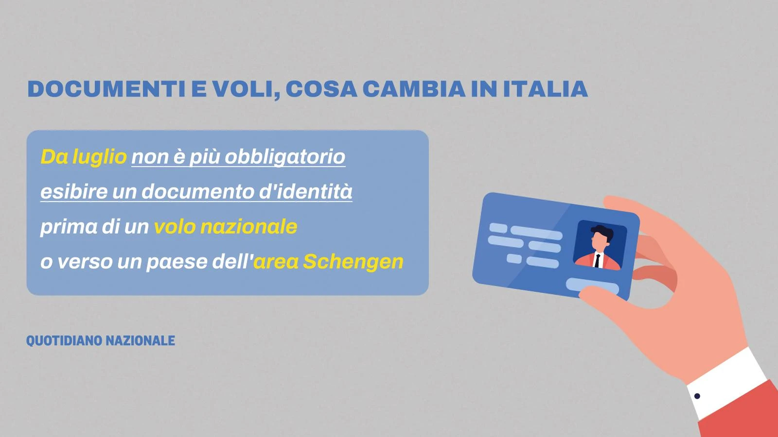 Aeroporti, la rivoluzione: “Carta d’identità e passaporto non vanno più esibiti”