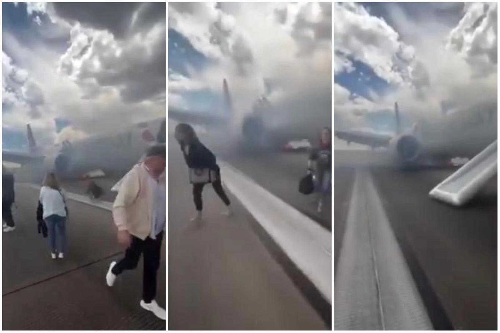 Fiamme dall’aereo, panico al decollo. Il video dell’evacuazione d’emergenza a Denver