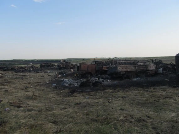 Українських військових обстріляли з території Росії