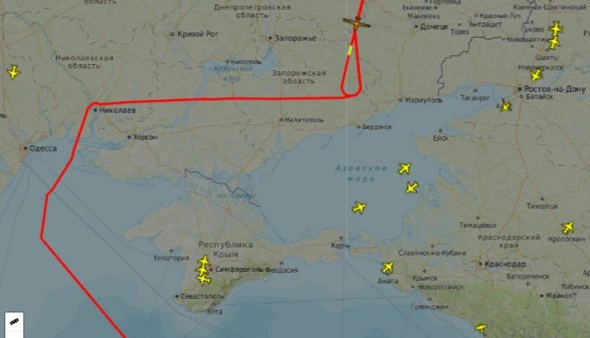 Американський розвідник пролетів над Донбасом
