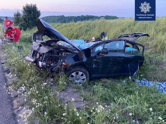 На трасі Київ - Одеса перекинувся Citroen із дітьми. Є жертви