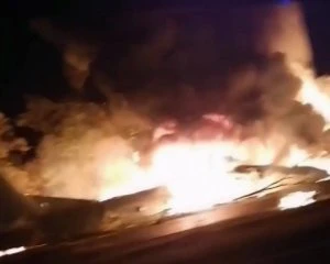 На Харківщині впав військовий літак