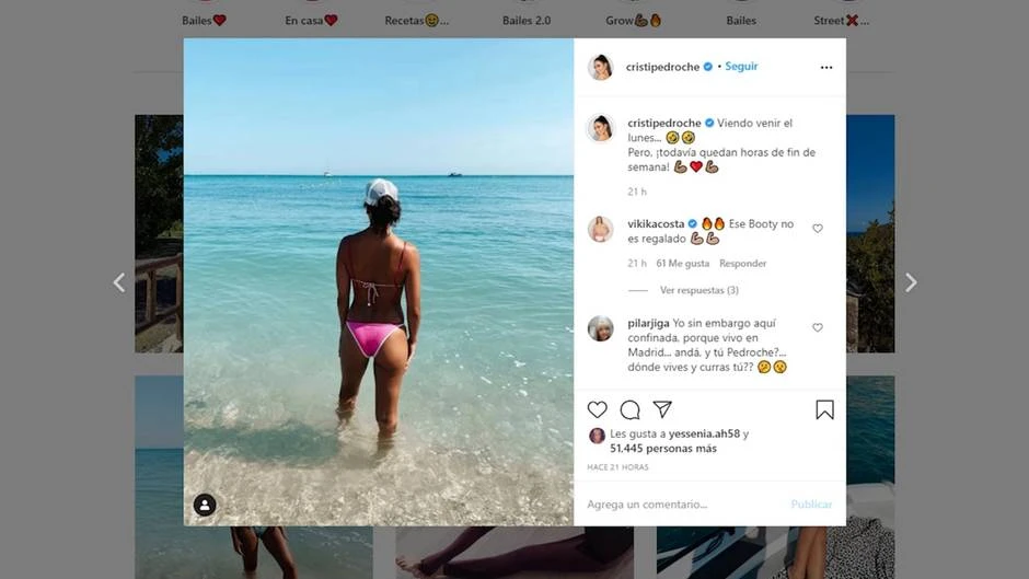 Cristina Pedroche empieza la semana 