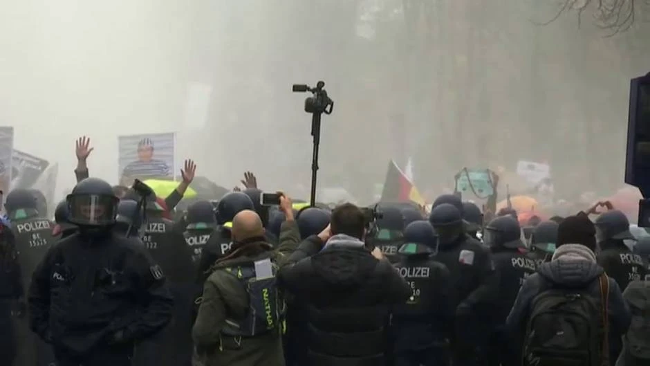Protestas en Alemania contra en Gobierno