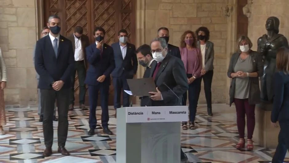 Torra pide que las próximas elecciones sean un plebiscito que 