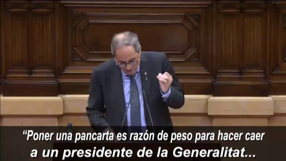 Torra acude hoy al Tribunal Supremo para revisar la sentencia de su inhabilitación