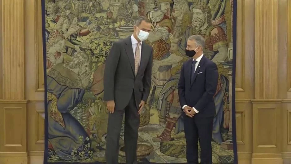El Rey recibe en audiencia a Urkullu en el Palacio de la Zarzuela