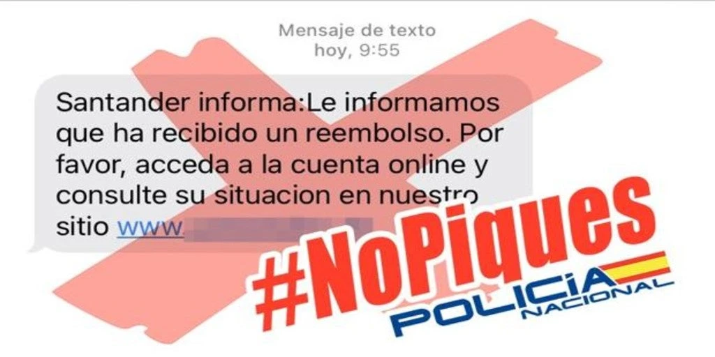 Policía Nacional alerta sobre una peligrosa estafa para robar dinero a clientes del Banco Santander