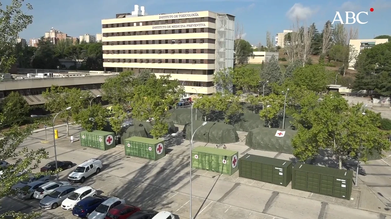 Vea en vídeo cómo se refuerza el hospital Gómez Ulla para atender a los pacientes con Covid-19