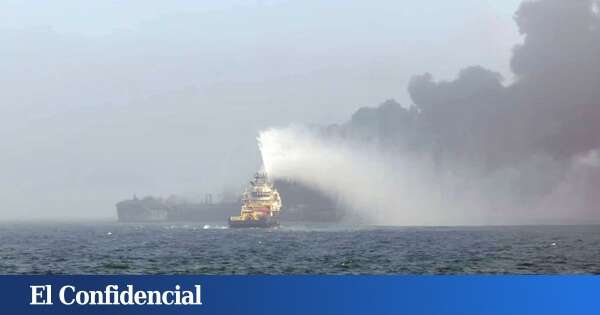 Un tripulante permanece desaparecido tras la colisión de un petrolero y un carguero en el mar del Norte