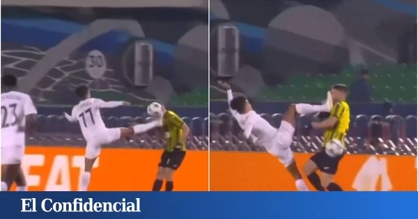 Expulsado a los tres minutos por una criminal patada en la cara: así fue la roja directa en el Kairat Almaty-Pafos de Champions