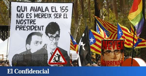 El soberanismo se aferra a la hispanofobia tras una Diada en guerra y con la mitad de gente