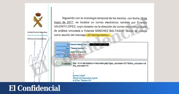 Un mail revela que los conservatorios de Badajoz sabían que la plaza sería para el 