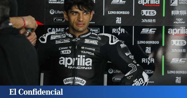 Brutal accidente de Jorge Martín en su debut como número 1: hasta el casco se rompió del impacto