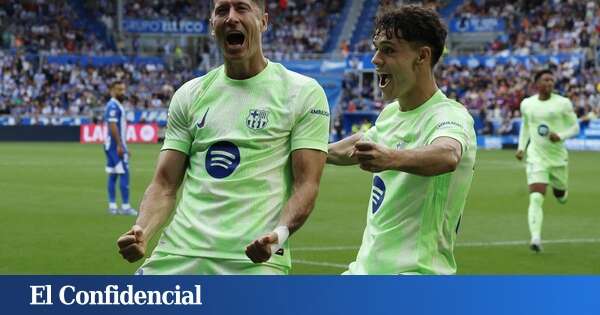 Lewandowski y Raphinha destrozan al Alavés y el Barça va como un cohete en LaLiga (0-3)