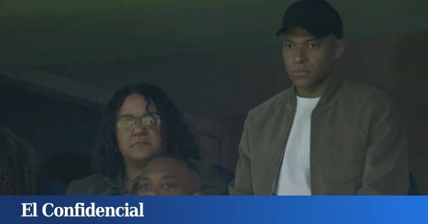 Enfocan a Mbappé en el palco y el Santiago Bernabéu le recibe con silbidos y pitos