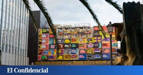 Todavía estás a tiempo de verla: la obra efímera de Luis Gordillo que convierte la fachada de este popular centro comercial madrileño en un colorido lienzo