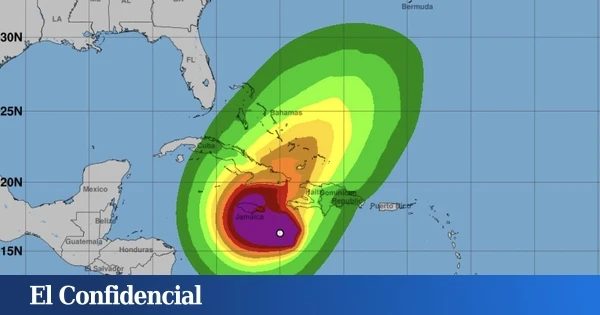 700 l/m² y vientos de 250 km/h: un huracán 'lento' se fragua en Jamaica y avisa del peligroso futuro que nos aguarda