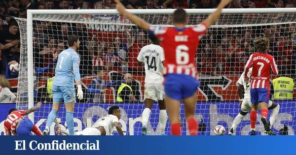 Un zarpazo de Correa empata el derbi en el bochorno de los mecheros del Metropolitano (1-1)