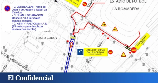 Cortes de tráfico por obras en Zaragoza: estas serán todas las calles afectadas durante los próximos días