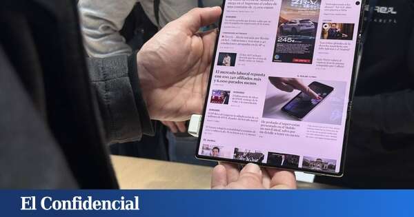 El teléfono más impresionante del Mobile es este de Huawei que tiene tres pantallas