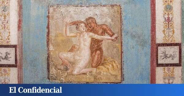 Encuentran nuevos frescos de alto contenido erótico en una casa en Pompeya