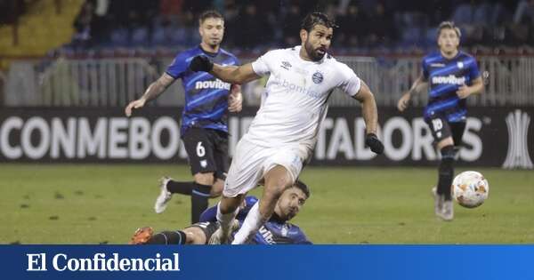 La bajada a los infiernos de Diego Costa: juega con el sub-20 del Gremio, agrede a un rival y acaba expulsado