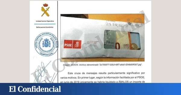 El PSOE logró que los sobres con billetes que halló la UCO pasaran el filtro del Tribunal de Cuentas