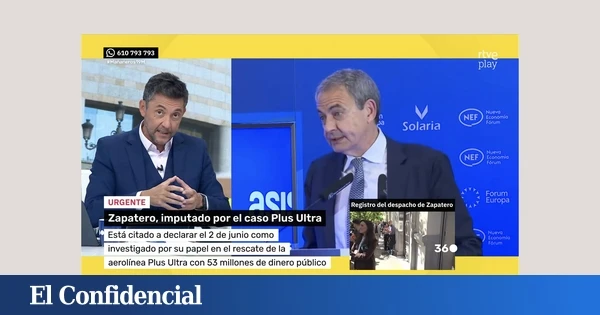 La imputación de Zapatero, vista desde RTVE Today: 