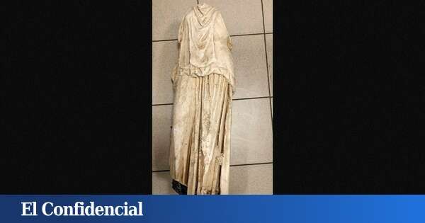 ¿Tráfico de antigüedades? La estatua encontrada en cubos de basura en Grecia… huele mal