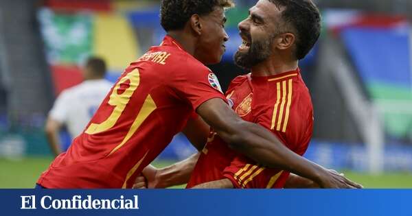 El abrazo de Dani Carvajal y Lamine Yamal en la Eurocopa que aniquila a los fanáticos